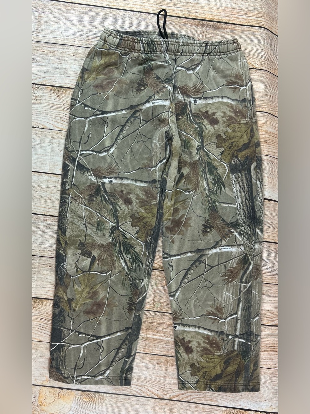 Mens RealTree AP Camo Baggy Fleece Sweatpants Pockets Drawstring Medium 32-42